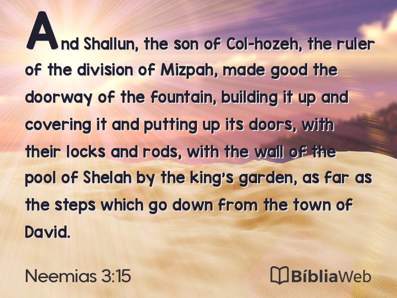Neemias 3:15 em imagem para compartilhar