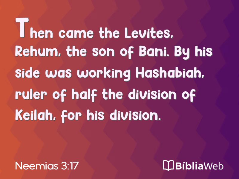 Neemias 3:17 em imagem para compartilhar