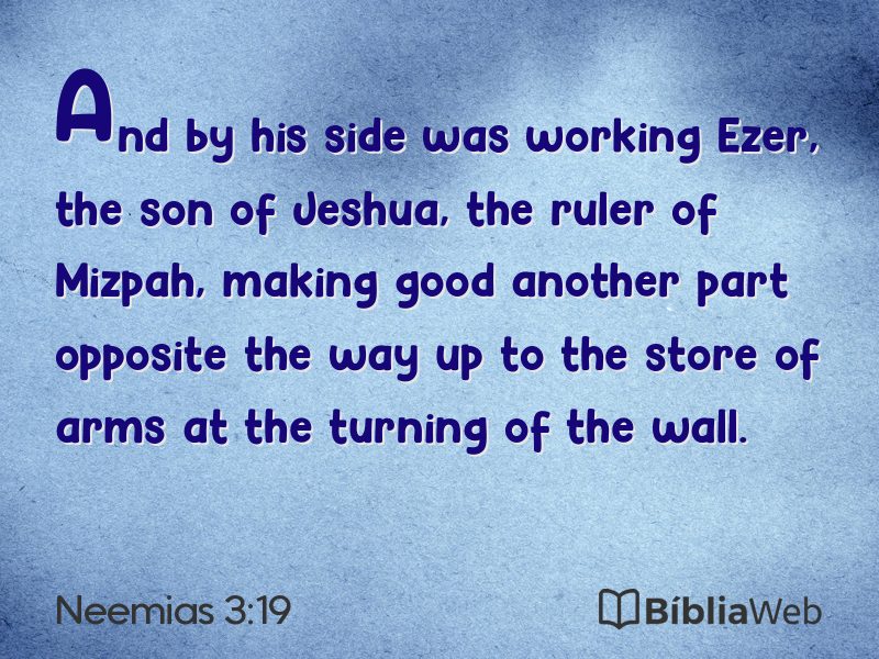 Neemias 3:19 em imagem para compartilhar