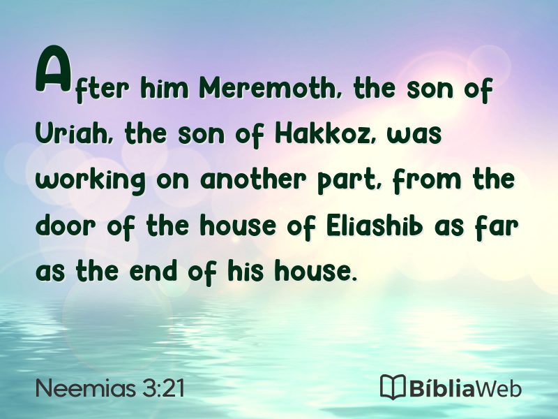 Neemias 3:21 em imagem para compartilhar
