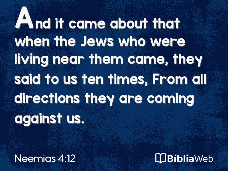 Neemias 4:12 em imagem para compartilhar