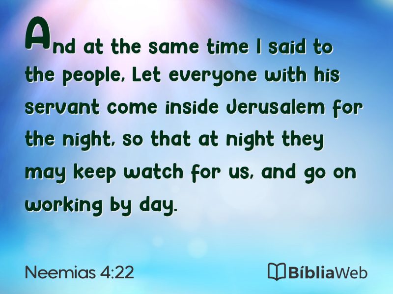 Neemias 4:22 em imagem para compartilhar