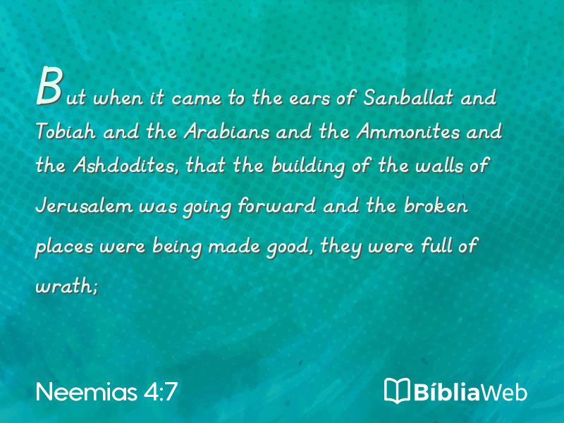 Neemias 4:7 em imagem para compartilhar
