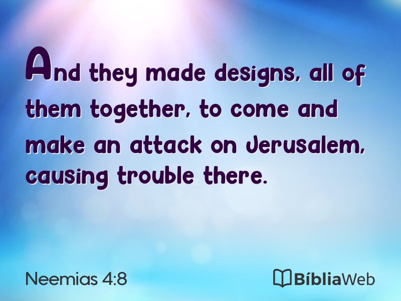 Neemias 4:8 em imagem para compartilhar