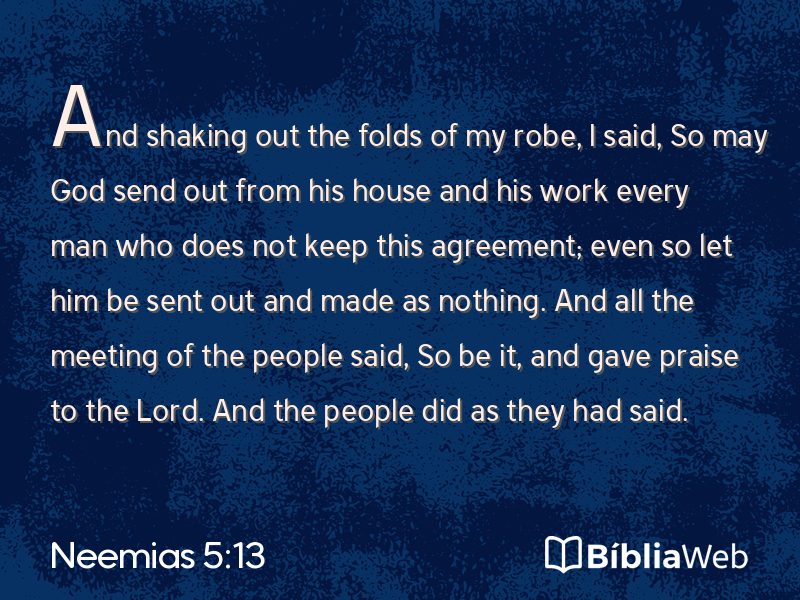 Neemias 5:13 em imagem para compartilhar