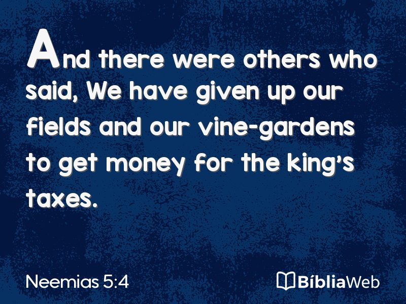 Neemias 5:4 em imagem para compartilhar