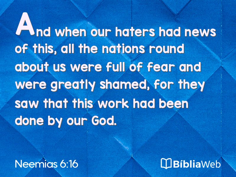 Neemias 6:16 em imagem para compartilhar