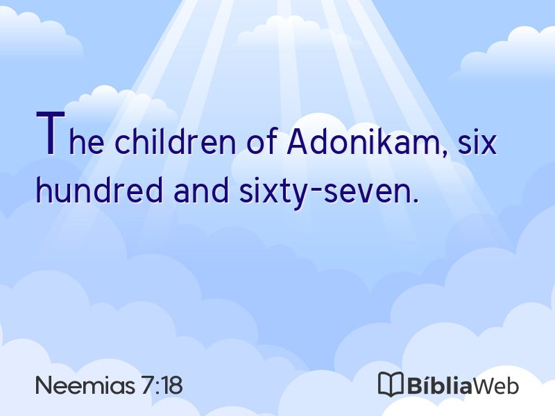 Neemias 7:18 em imagem para compartilhar