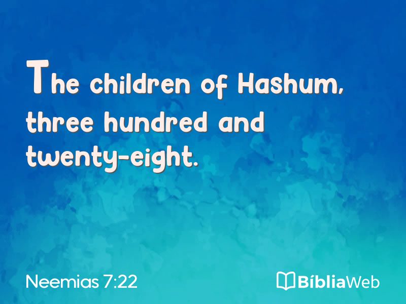 Neemias 7:22 em imagem para compartilhar
