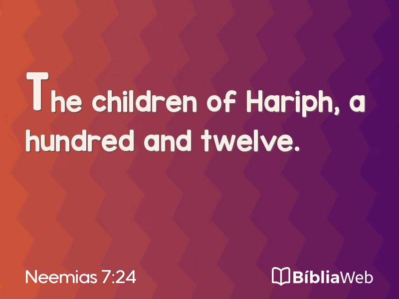 Neemias 7:24 em imagem para compartilhar