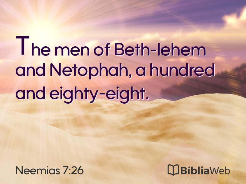 Neemias 7:26 em imagem para compartilhar