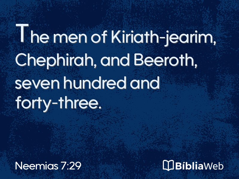 Neemias 7:29 em imagem para compartilhar