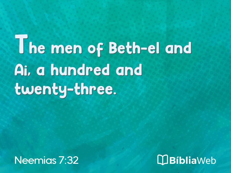 Neemias 7:32 em imagem para compartilhar