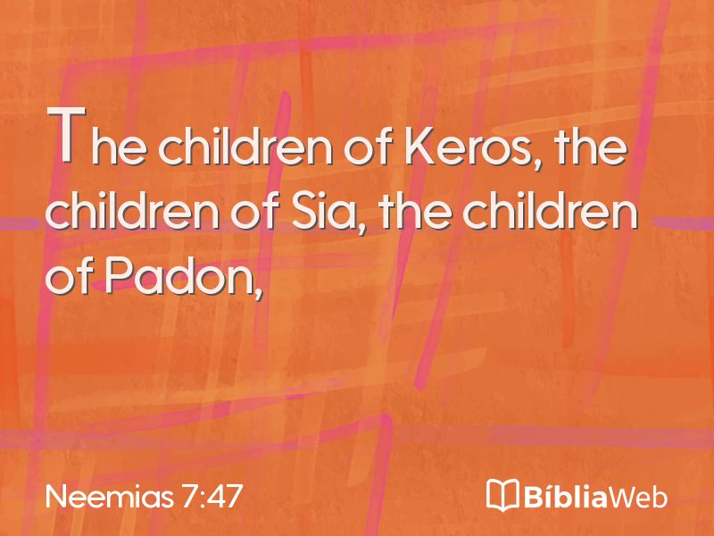 Neemias 7:47 em imagem para compartilhar