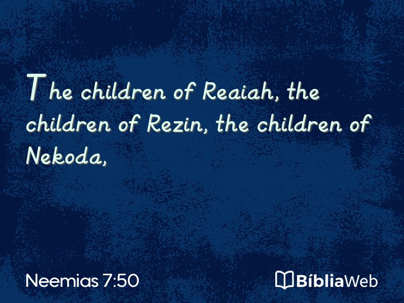 Neemias 7:50 em imagem para compartilhar