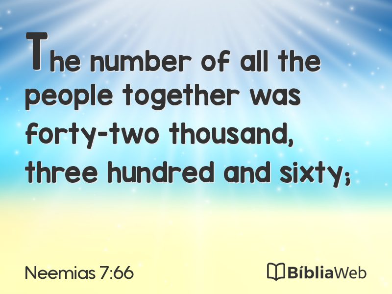 Neemias 7:66 em imagem para compartilhar