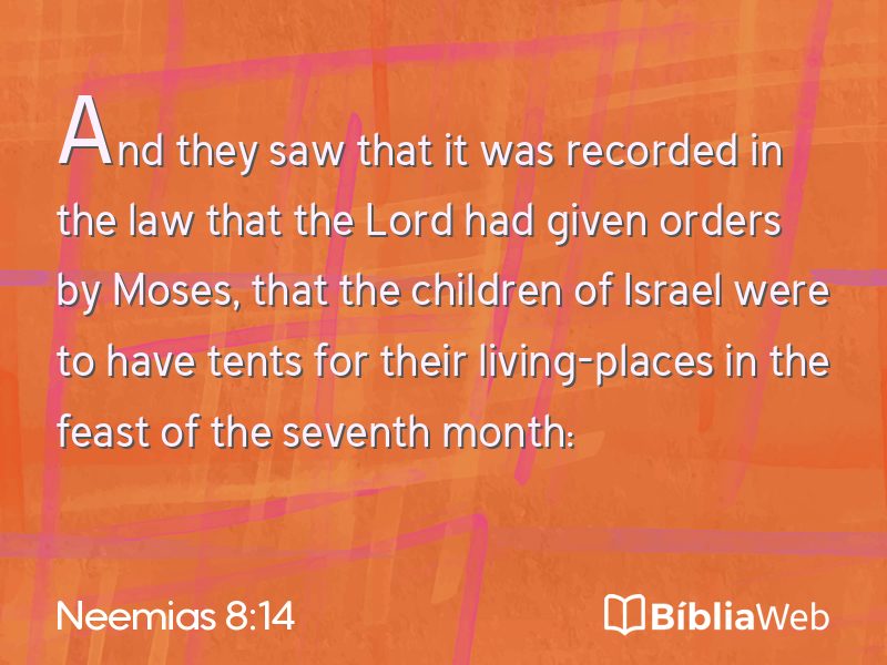 Neemias 8:14 em imagem para compartilhar