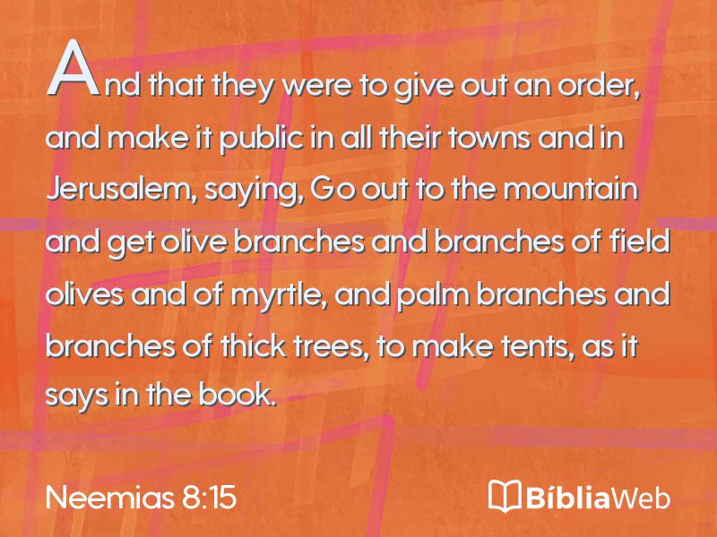 Neemias 8:15 em imagem para compartilhar