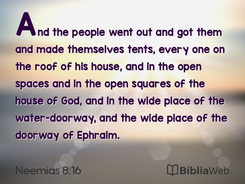 Neemias 8:16 em imagem para compartilhar