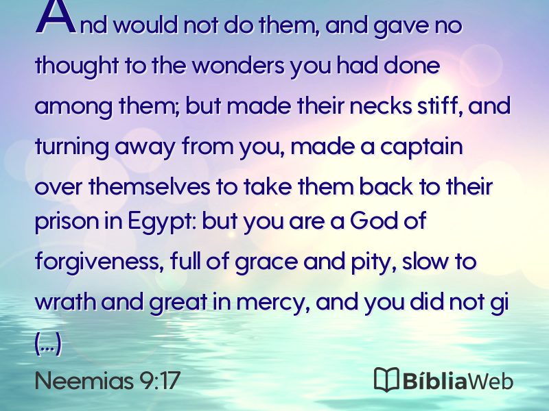 Neemias 9:17 em imagem para compartilhar
