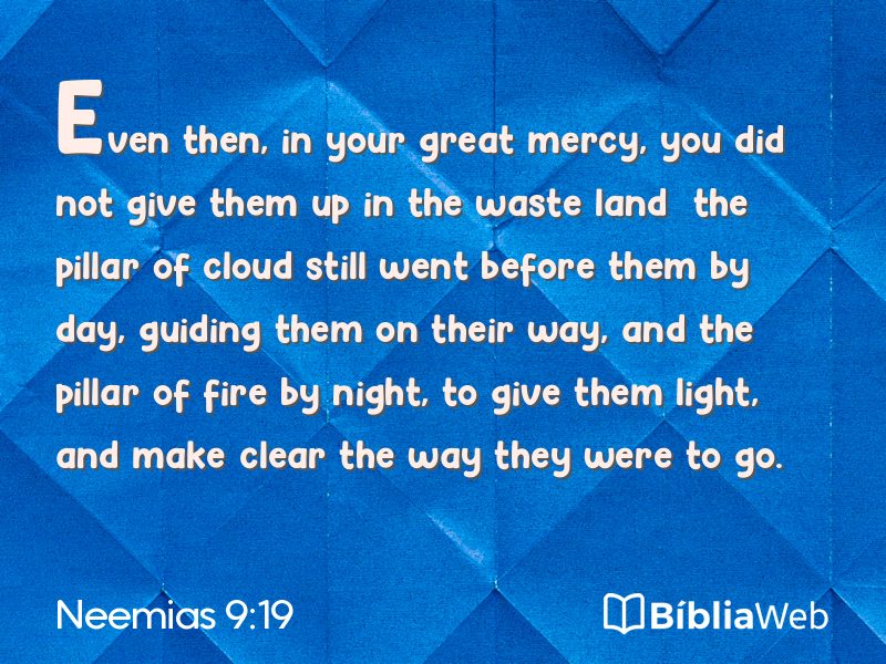 Neemias 9:19 em imagem para compartilhar