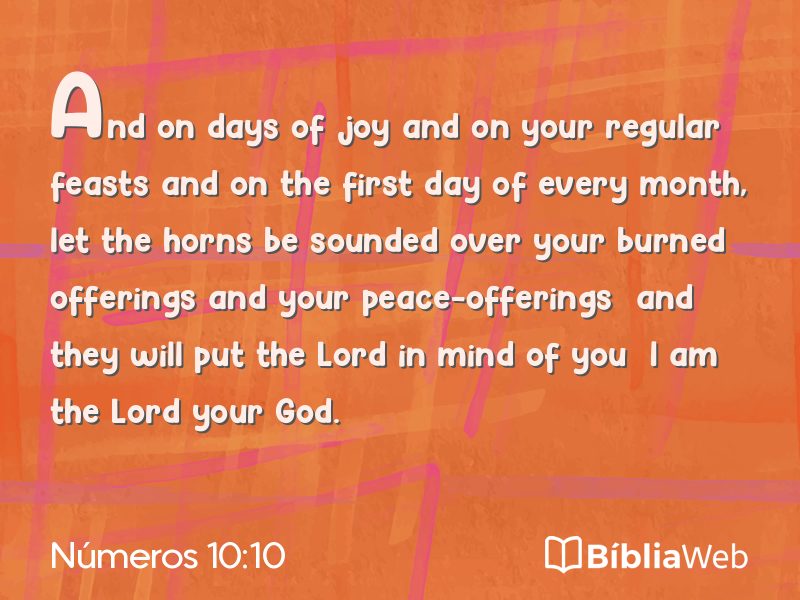 Números 10:10 em imagem para compartilhar
