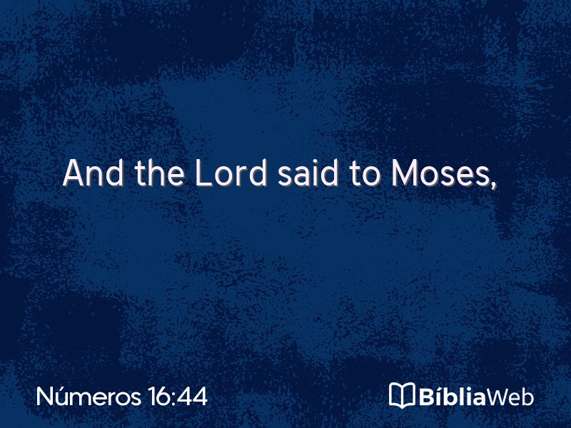 Números 16:44 em imagem para compartilhar