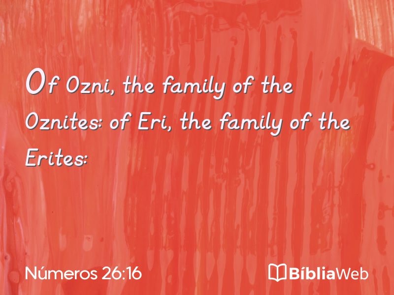 Números 26:16 em imagem para compartilhar