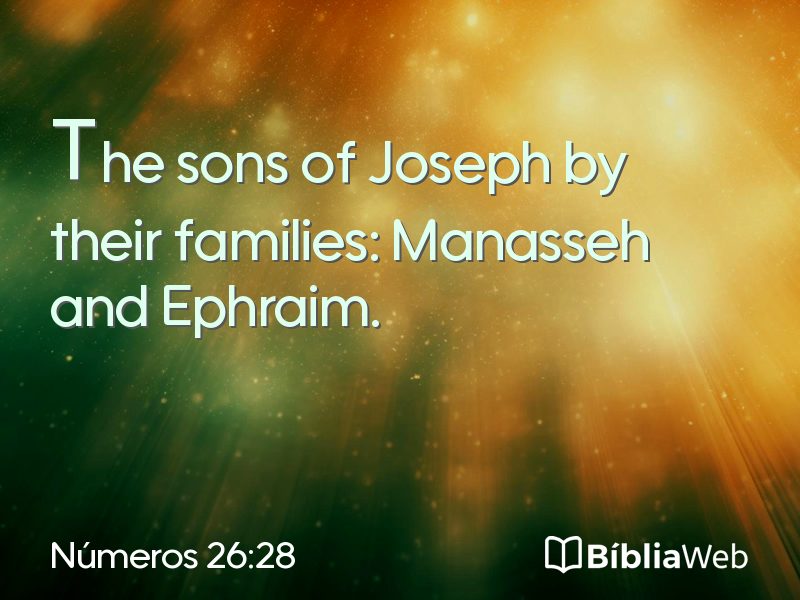 Números 26:28 em imagem para compartilhar