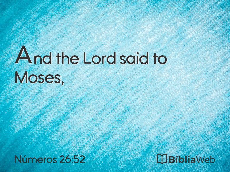 Números 26:52 em imagem para compartilhar