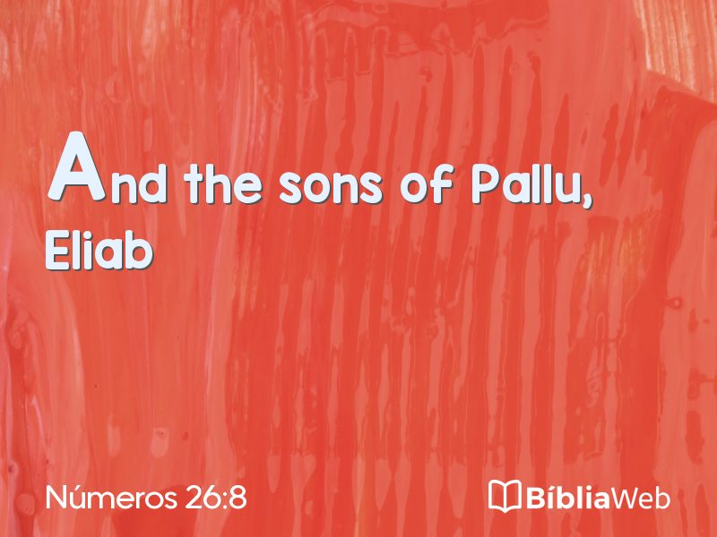 Números 26:8 em imagem para compartilhar
