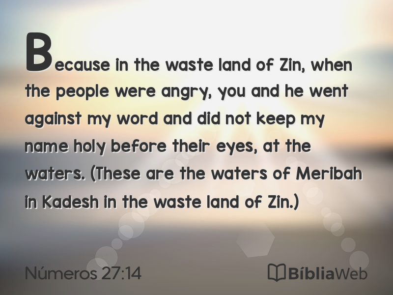 Números 27:14 em imagem para compartilhar