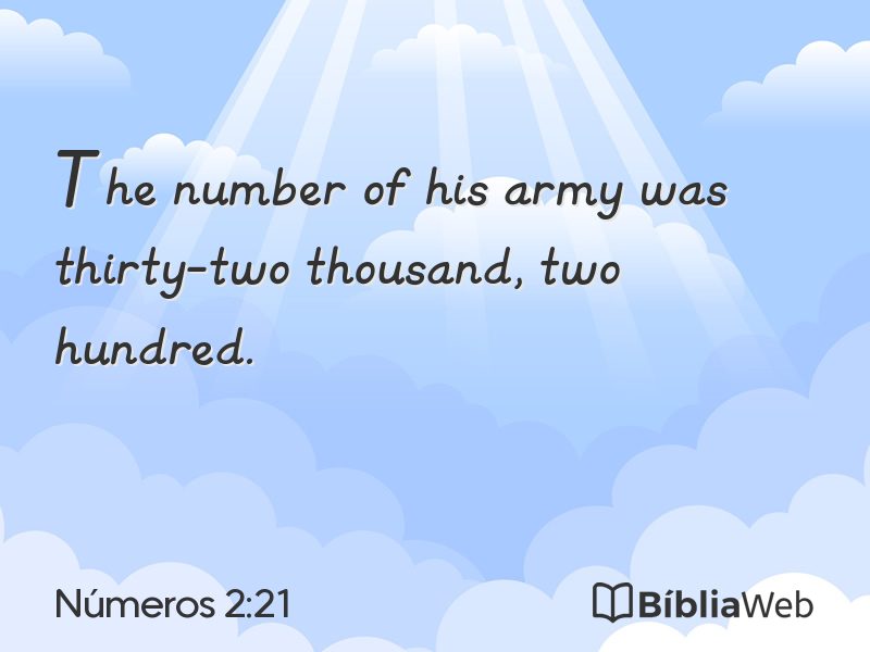 Números 2:21 em imagem para compartilhar