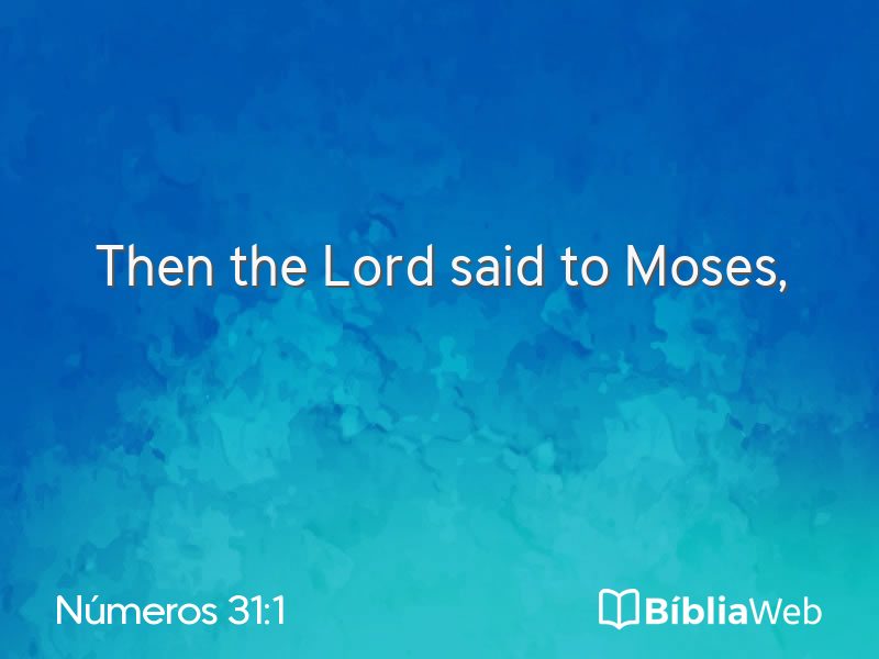 Números 31:1 em imagem para compartilhar