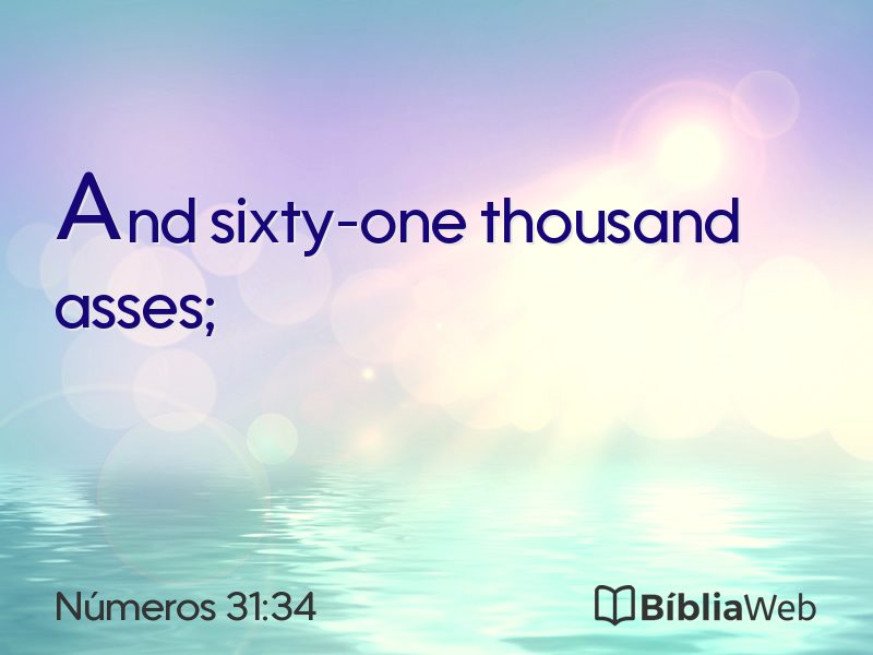 Números 31:34 em imagem para compartilhar