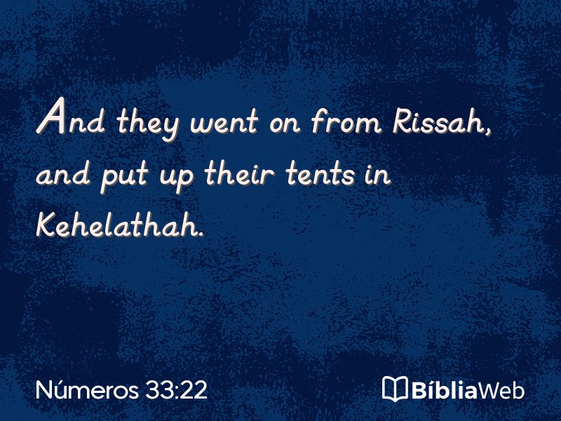 Números 33:22 em imagem para compartilhar