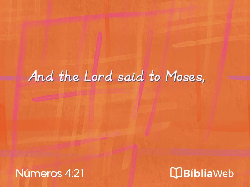 Números 4:21 em imagem para compartilhar