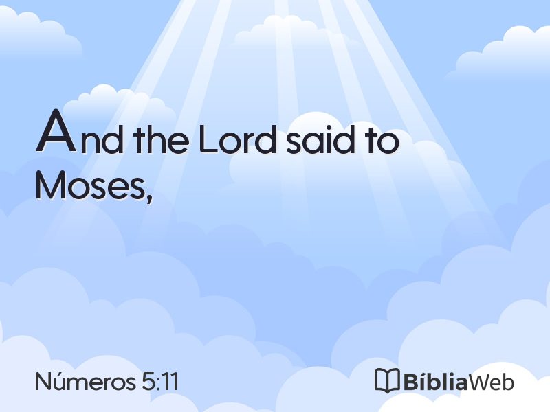 Números 5:11 em imagem para compartilhar
