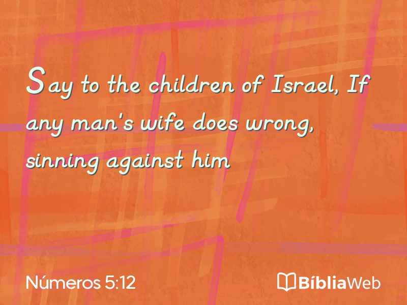 Números 5:12 em imagem para compartilhar