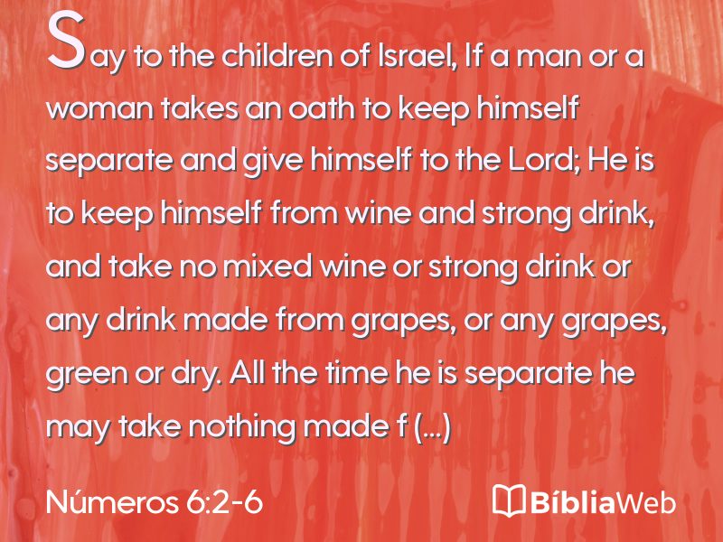 Números 6:2-6 em imagem para compartilhar