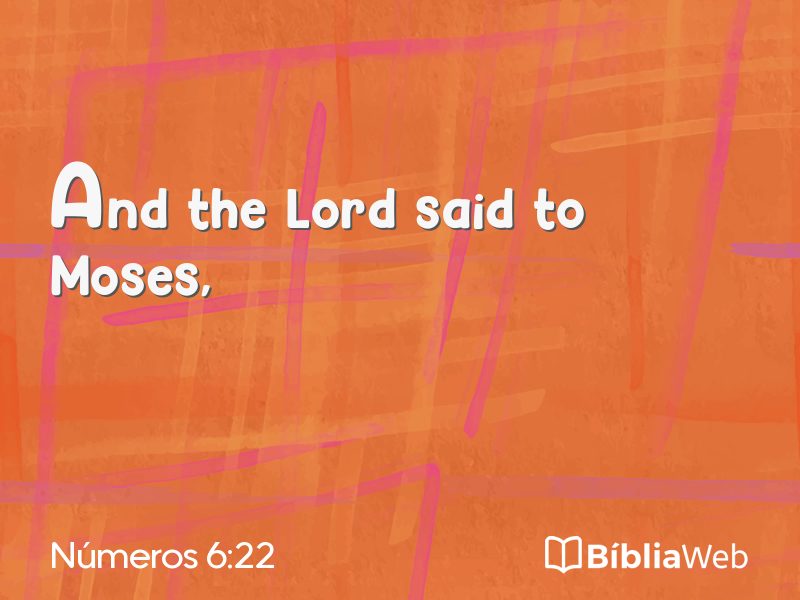 Números 6:22 em imagem para compartilhar