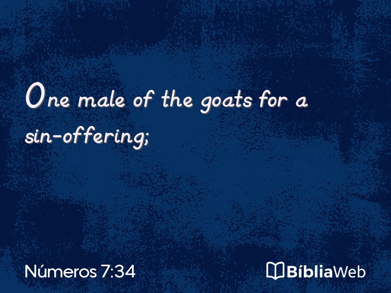 Números 7:34 em imagem para compartilhar