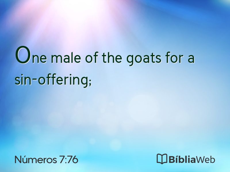 Números 7:76 em imagem para compartilhar
