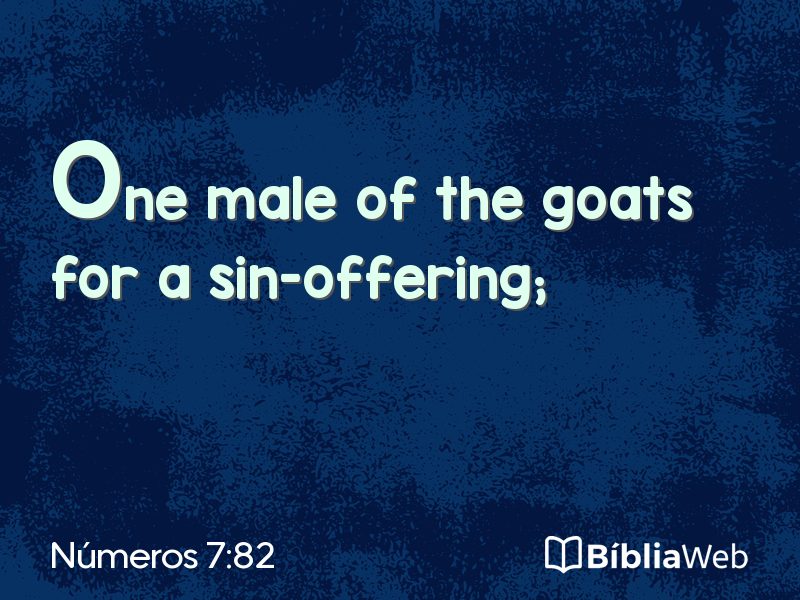 Números 7:82 em imagem para compartilhar