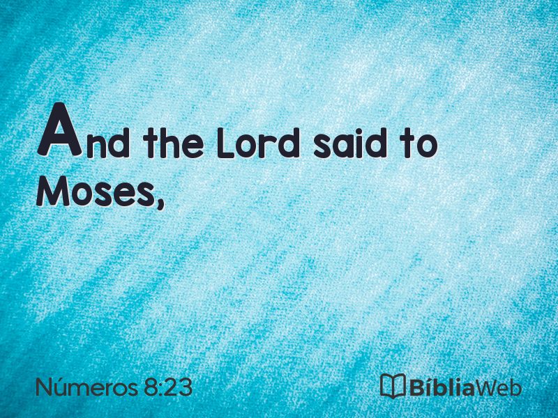 Números 8:23 em imagem para compartilhar