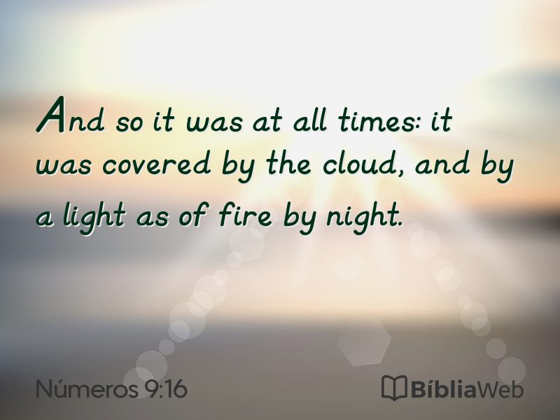 Números 9:16 em imagem para compartilhar