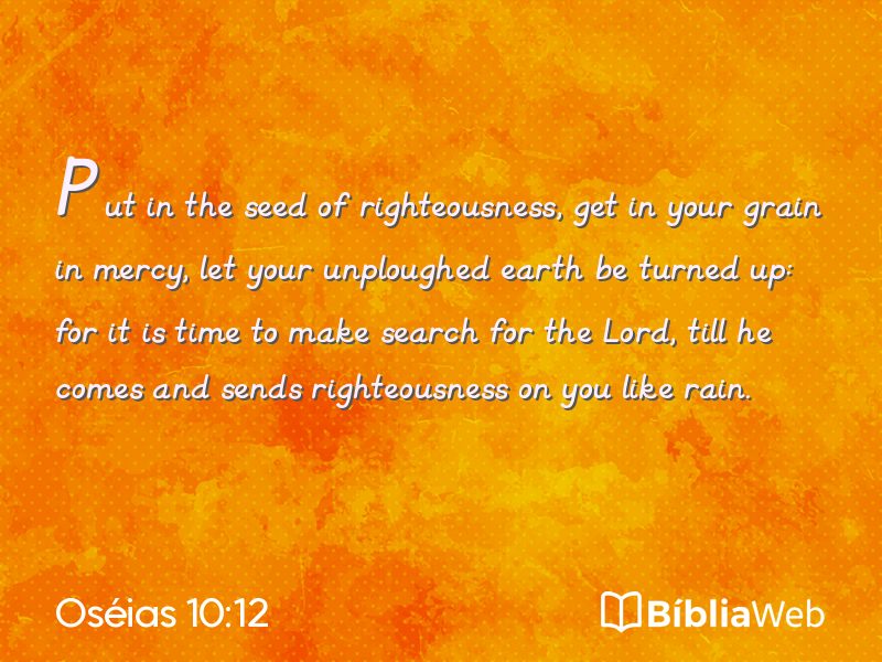 Oséias 10:12 em imagem para compartilhar