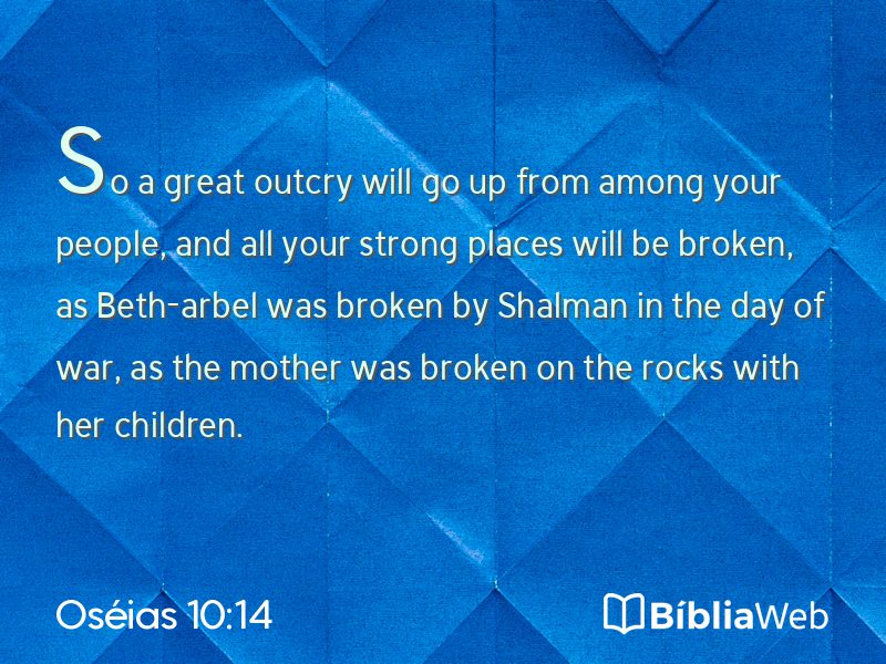 Oséias 10:14 em imagem para compartilhar