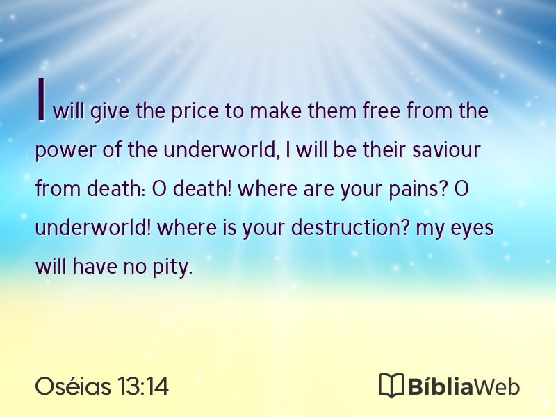 Oséias 13:14 em imagem para compartilhar