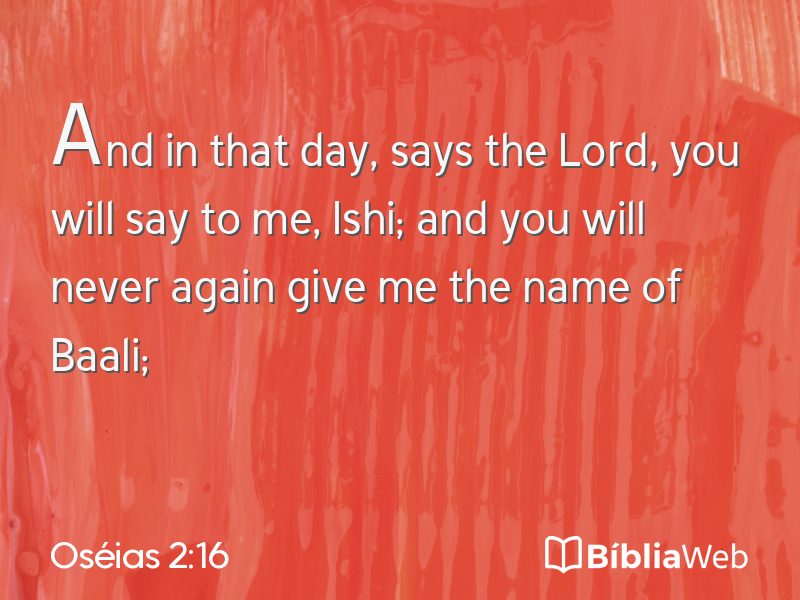 Oséias 2:16 em imagem para compartilhar